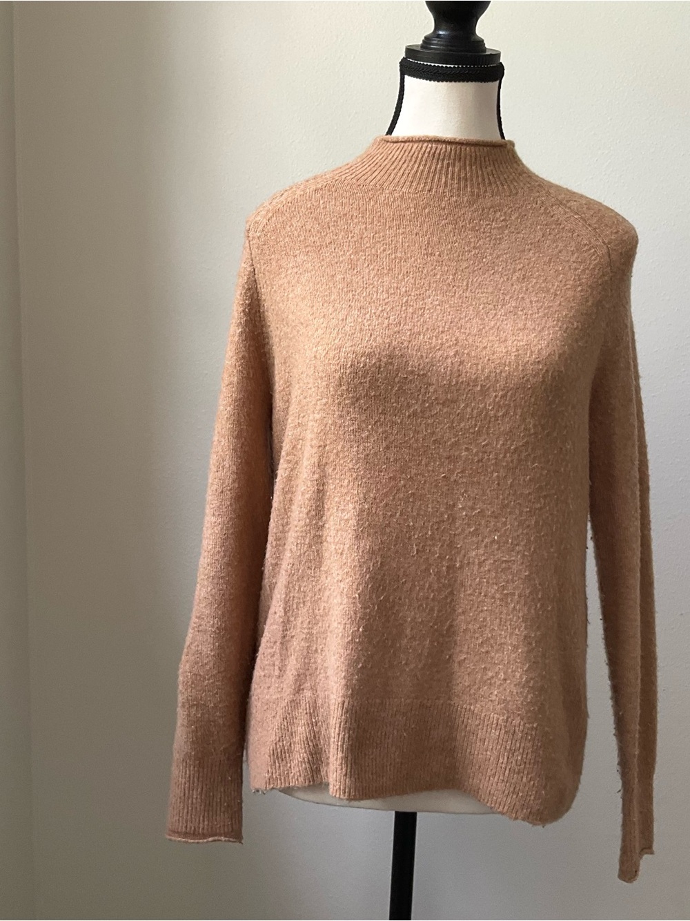J.Crew Camel Mock Neck Soft Knit Sweater 🤎✨